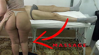 Maid Masseuse yon Big Butt let me Lift her Dress & Fingered her Pussy While she Massaged my Unearth !